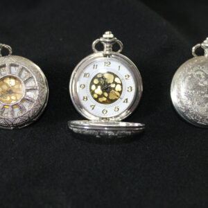 Vintage Taschenuhr Antik Look Uhr Quarz Silber Gold farben Geschenkidee