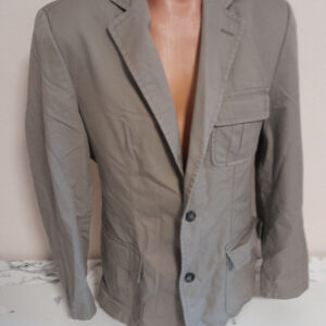 s.Oliver Jeansjacke L grau Sakko Jeansblazer Jacke Übergangsjacke Taschen