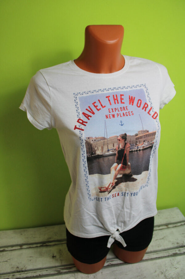 Box#76 C&A Shirt T-Shirt Kurzarmshirt kurzarm weiß Mädchen 158/164 Sommer
