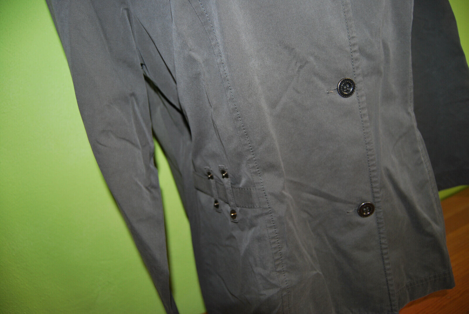 Box#67 Bianca dünne Jacke L 42 Sommer oliv grün dünn Sommerjacke Damen – Bild 2