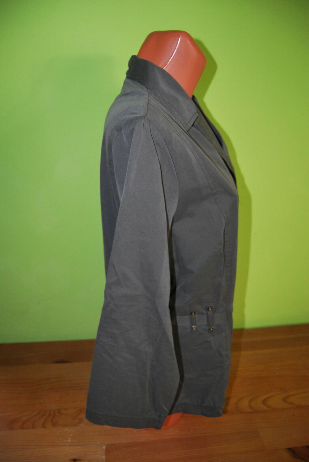 Box#67 Bianca dünne Jacke L 42 Sommer oliv grün dünn Sommerjacke Damen – Bild 3