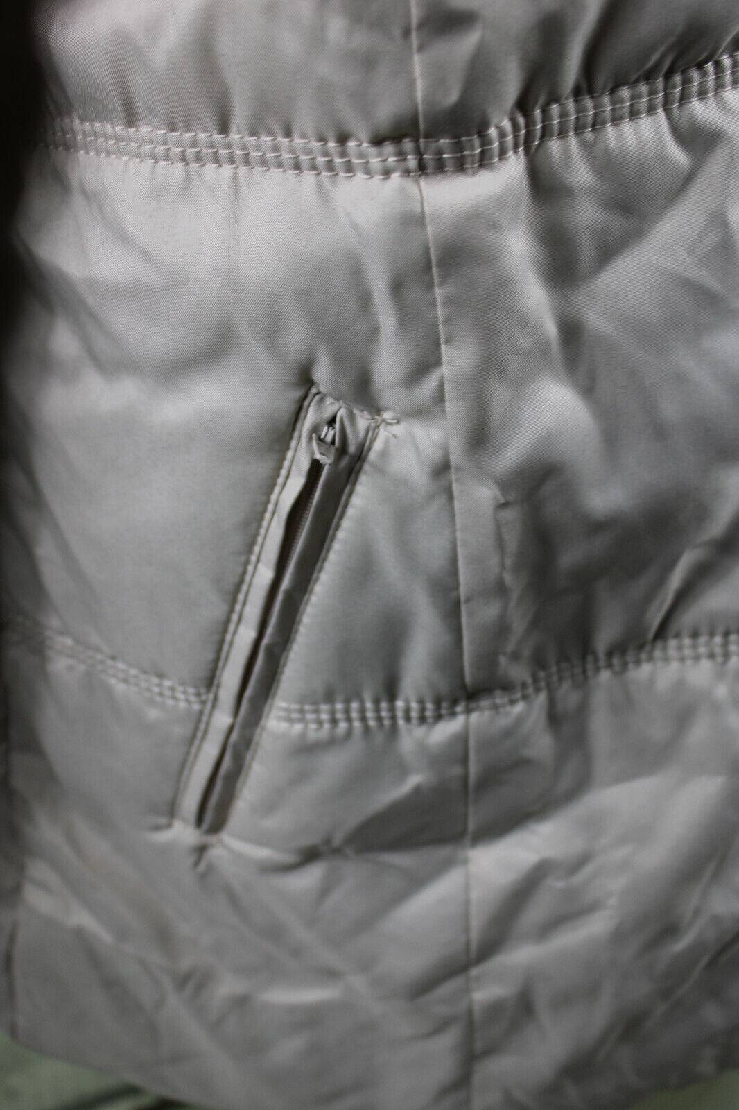 3 Pagen Jacke Steppjacke XL 44/46 Damenjacke dünne Übergang Übergangsjacke grau – Bild 2