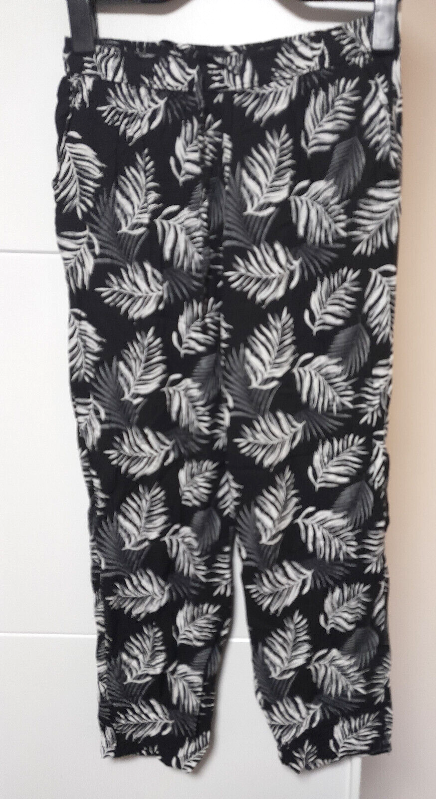 Box#57 Blue Motion dünne Hose S 36/38 L28 Dehnbund schwarz weiß Hose Damen