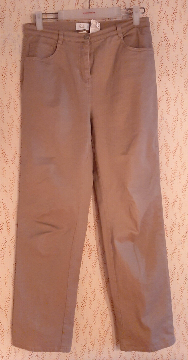 -Box#1 Paola Jeans M 38/40 Jeanshose Hose beige leichte Damenjeans